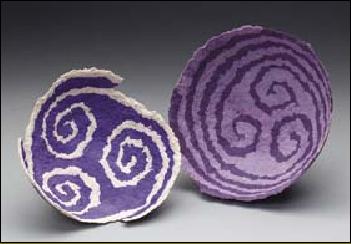 Spiral Paper Mache' Bowls